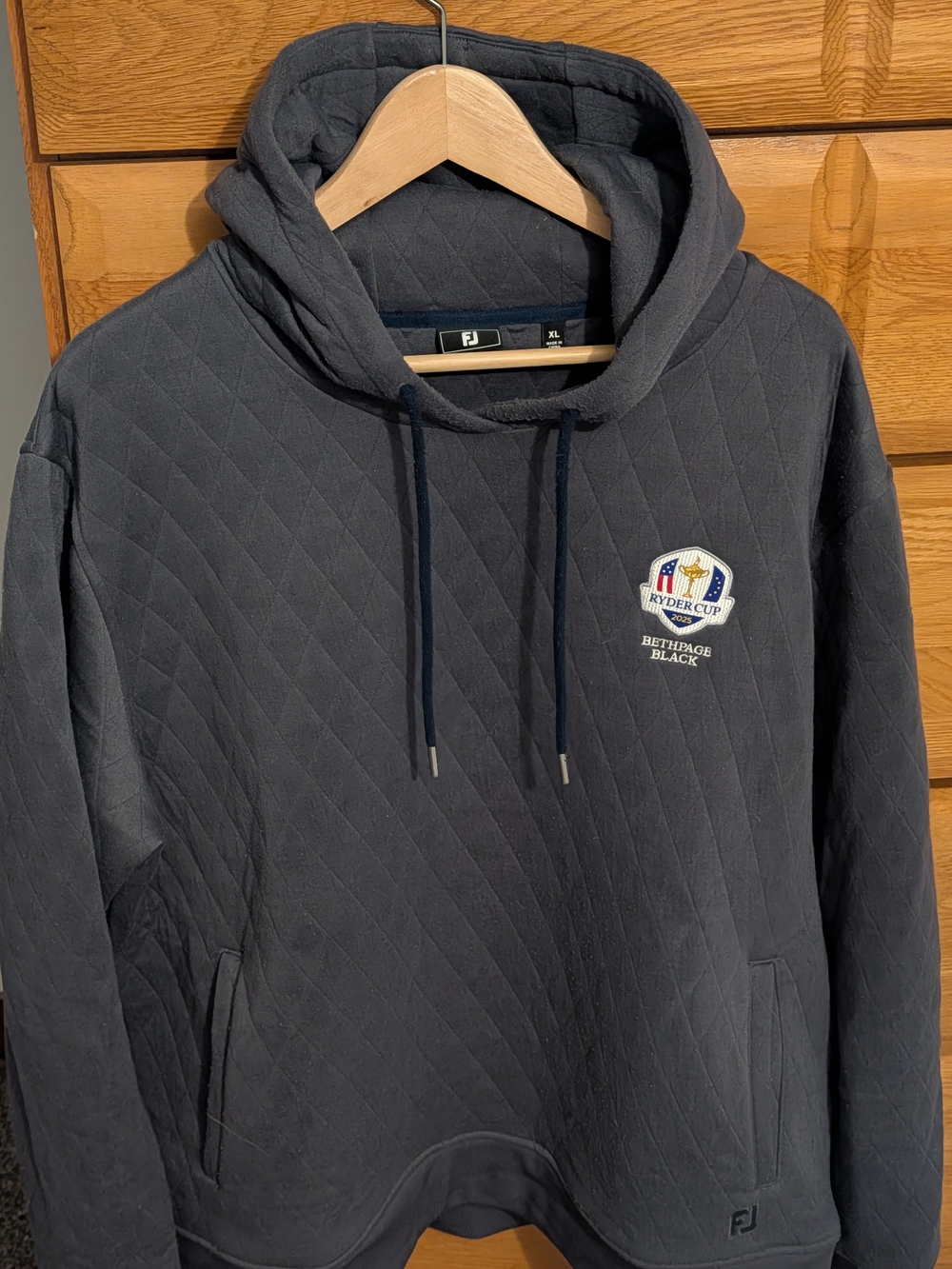 FootJoy Quilted Grey Ryder Cup Pullover Hoodie